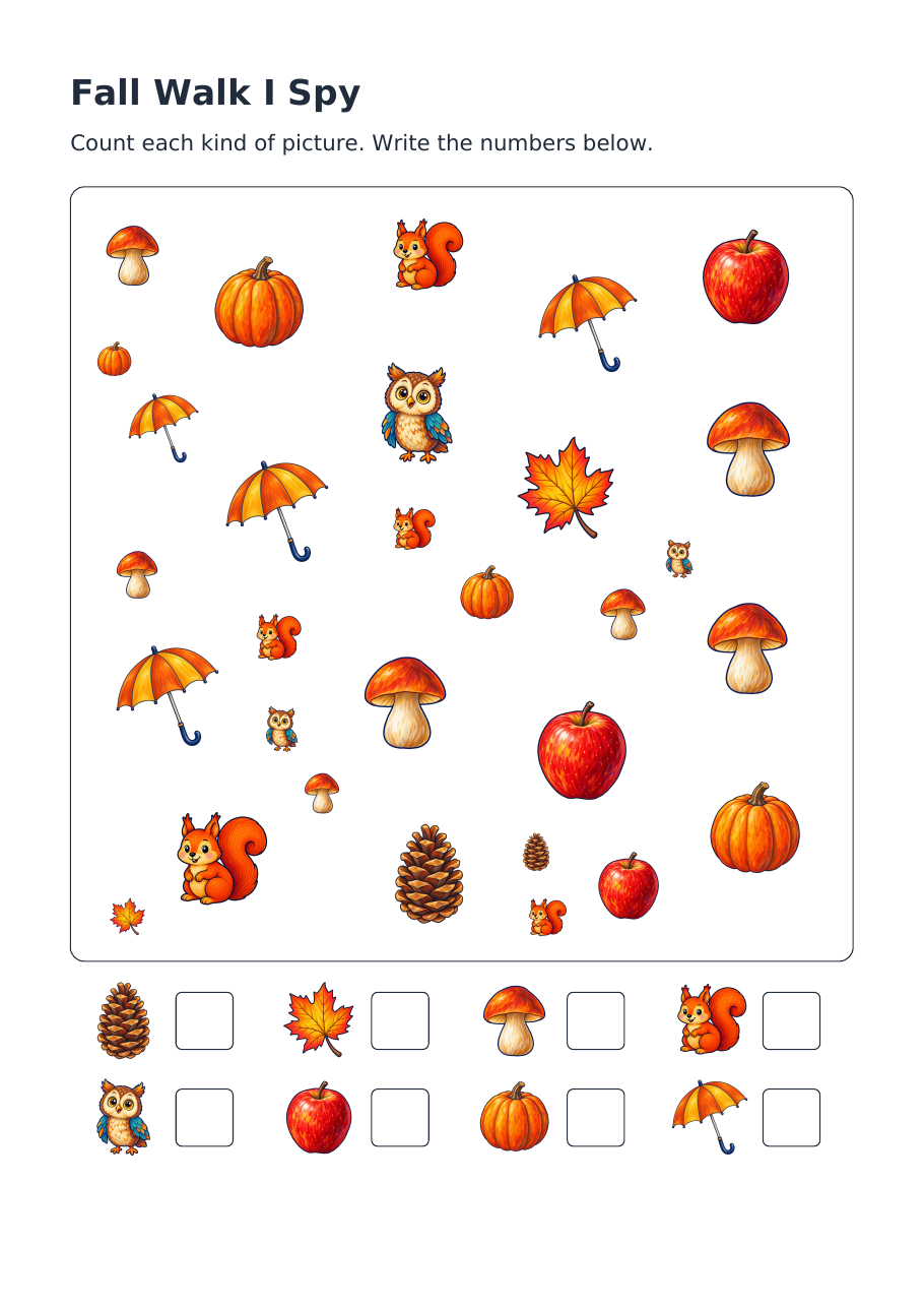 Fall Walk I Spy