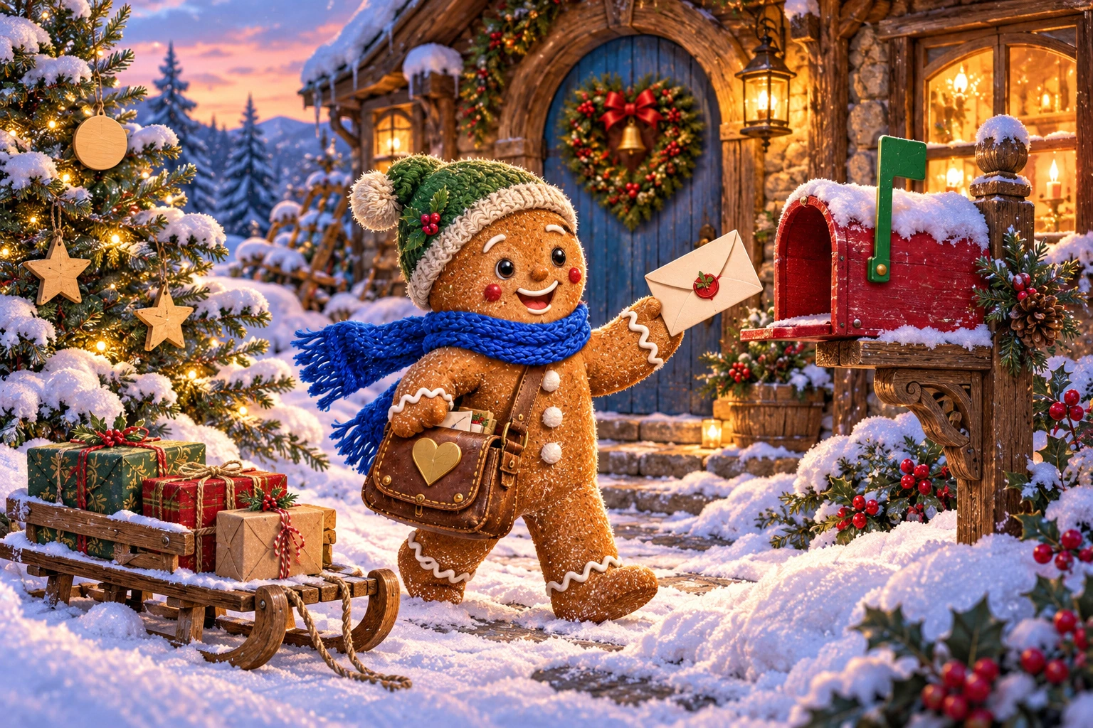 The gingerbread postman — bottom picture