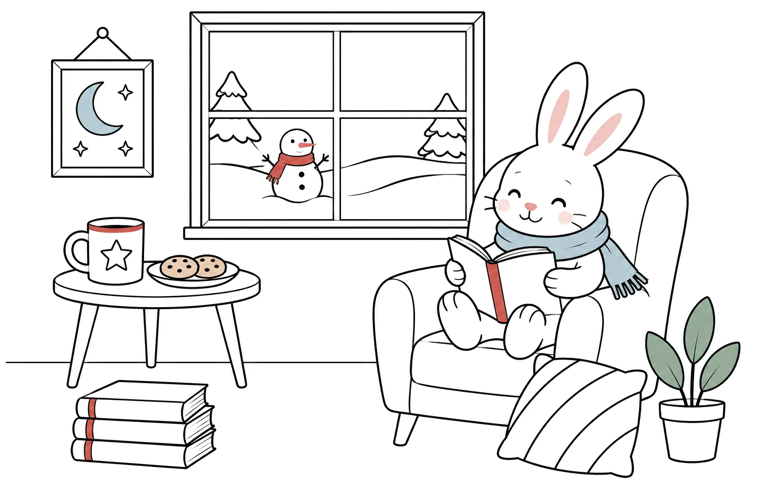 A cozy reading corner — top picture