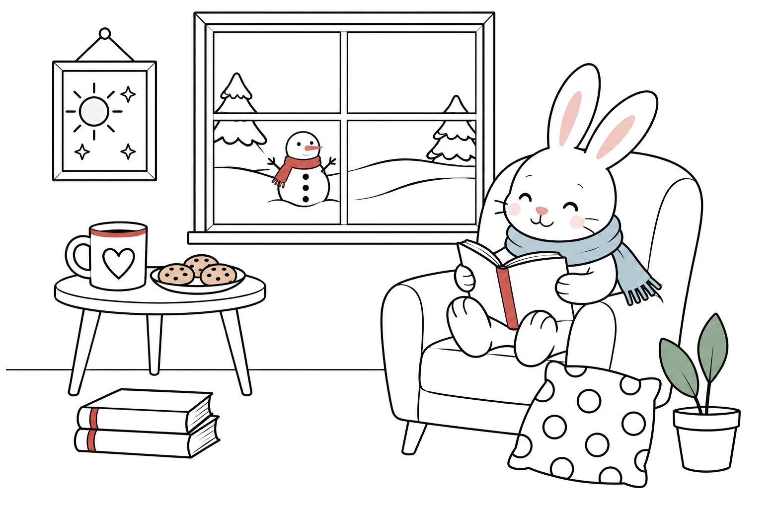 A cozy reading corner — bottom picture